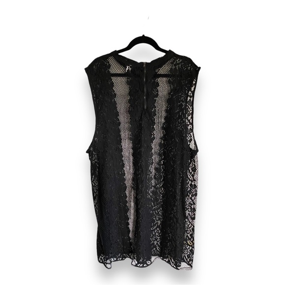 Torrid Black Lace Mock Neck Slit Side Tank Top Women’s Plus Size 5x - Picture 7 of 11